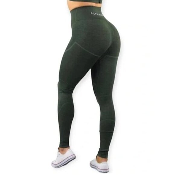 Alphalete Pants - Alphalete Revival Seamless Leggings Blade Green XXS